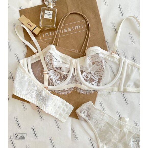 Intimissimi Lingerie 2-piece Bandeau Bra(36B) and Panties (M) Set - Picture 13 of 15